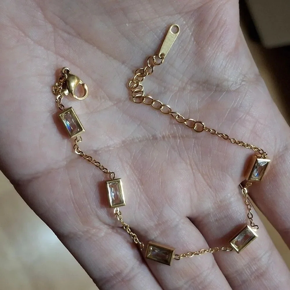 18K Gold Plated Diamond Bracelet